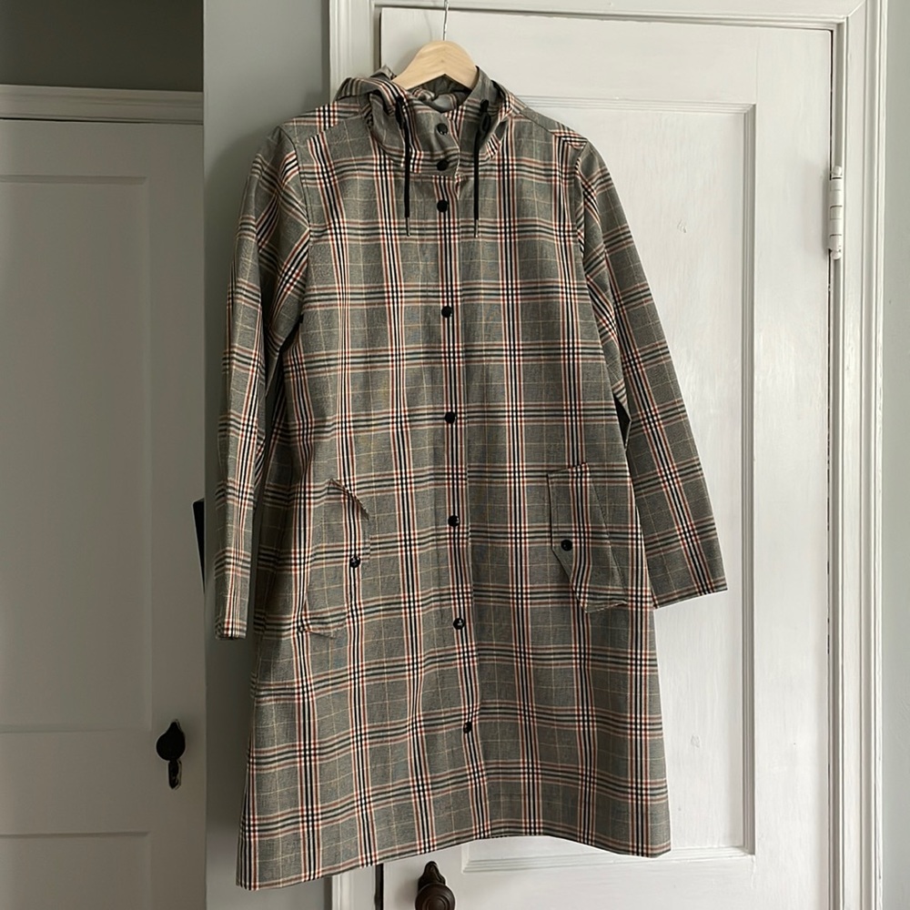 Madewell Plaid Brookwood Raincoat